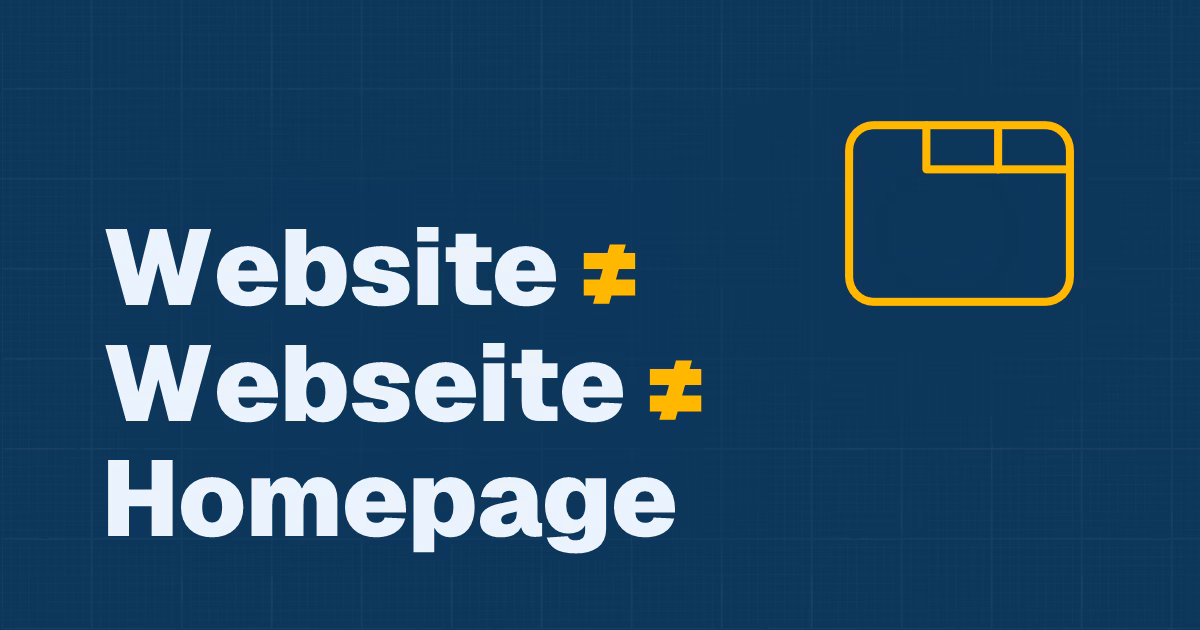 Beitragstitel: Was ist der Unterschied zwischen Website, Homepage & Webseite?